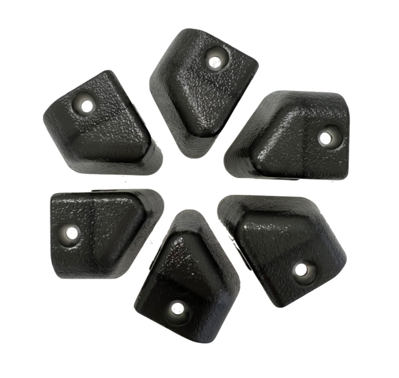 Durable 3D printed aluminium end caps manufactured with Henkel Loctite IND 406 for industrial environments. Aluminium extrusion end caps printed in IND 406 resin