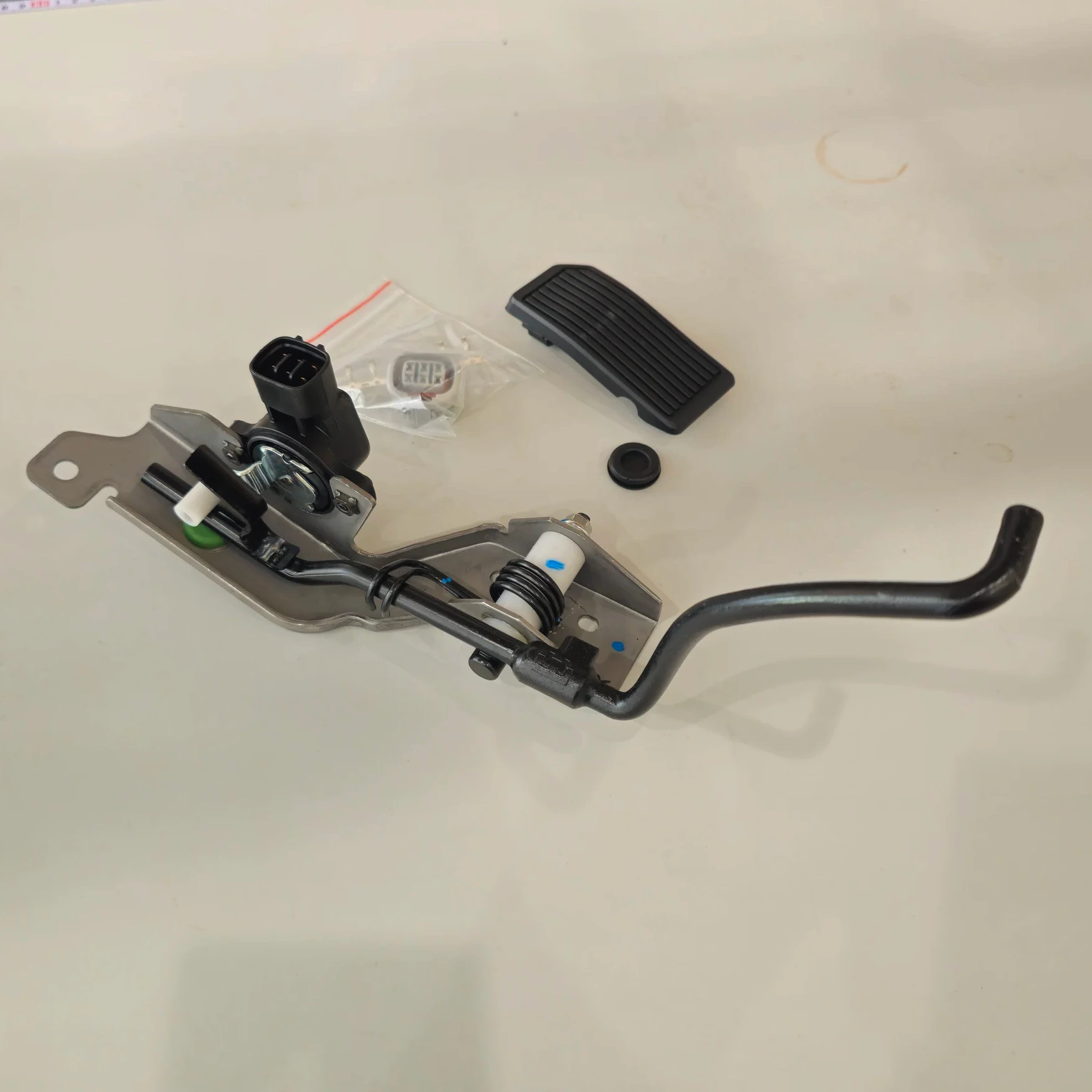 Nissan Silvia S13 adapted drive-by-wire pedal, IEE-0240, on the workshop bench
