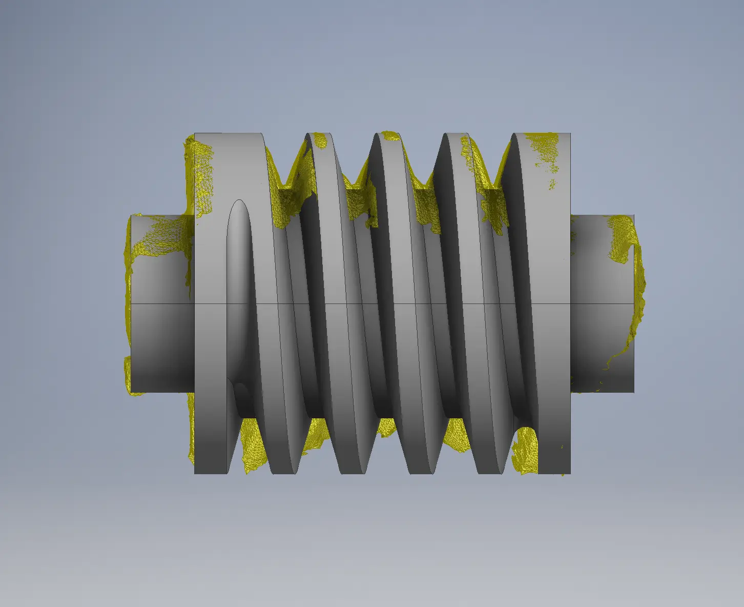 3D Scanned Awning Gear & CAD Reverse Engineered Comparison