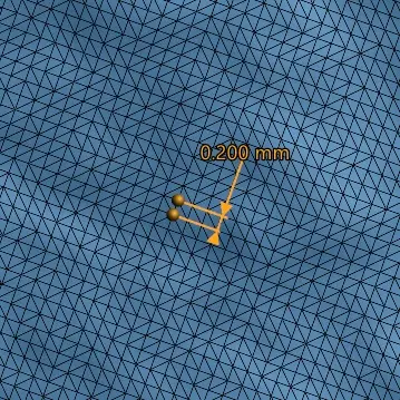 Close-up of 3D Scan Mesh Data