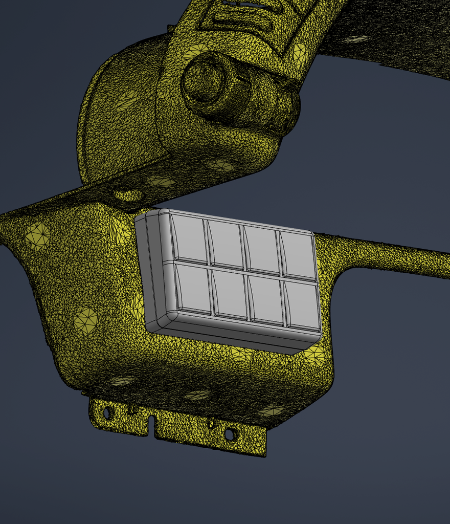 R32 2x4 Keypad Holder Protruding