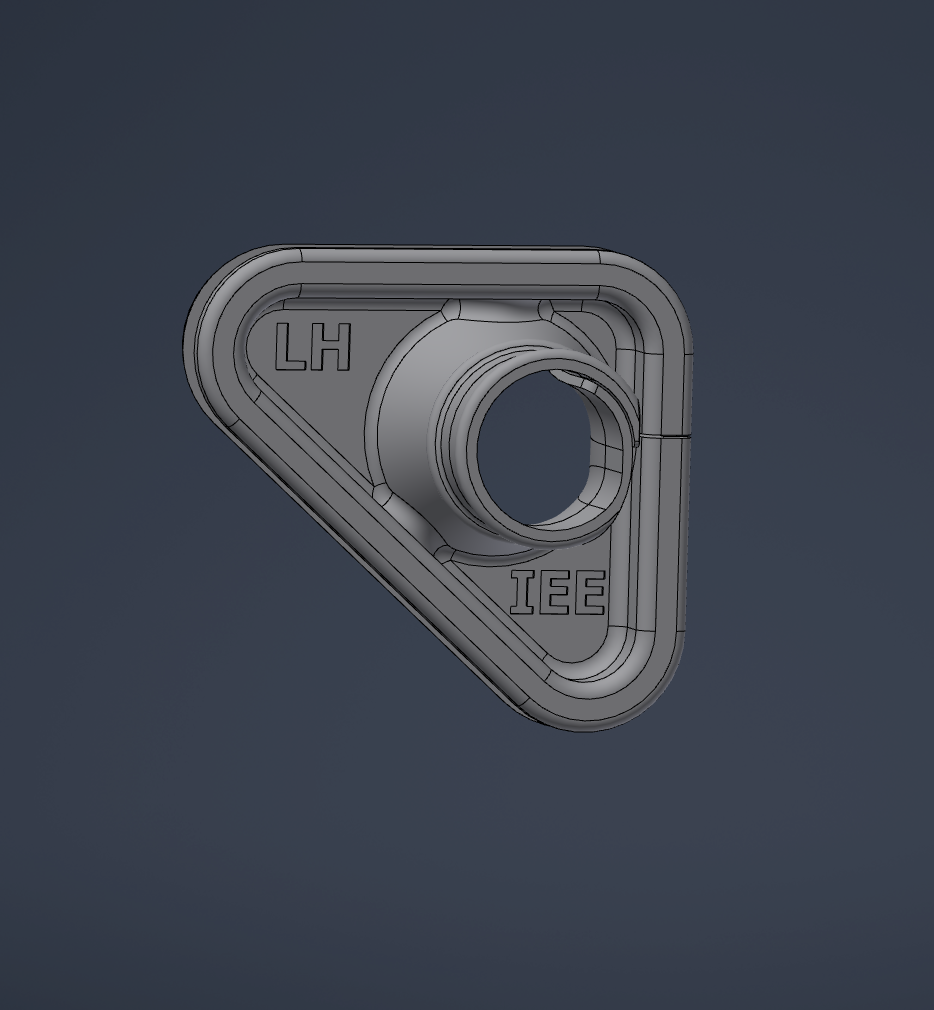 [IEE-0028] R32 GT-R LH Triangle Shape Wheel Well to Engine Bay Wiring Harness Grommet