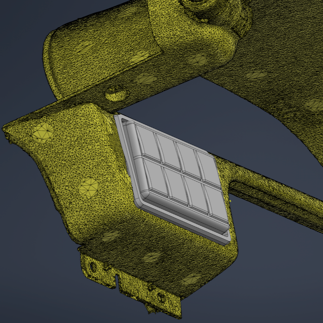 R32 2x4 Keypad Holder Recessed