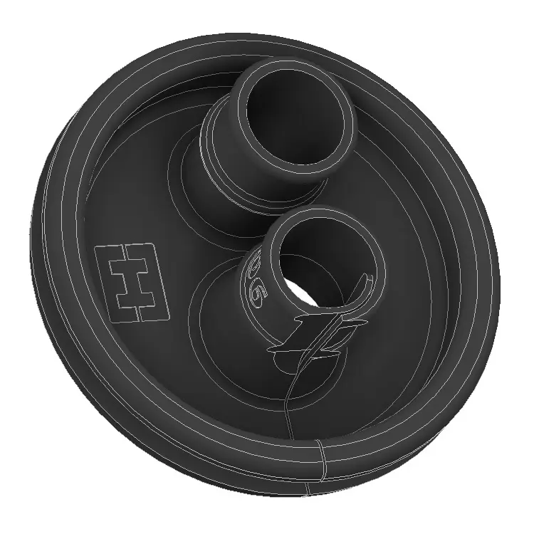 [IEE-0306] Sleeved Wiring Grommet 85mm OD x 20mm ID x 6mm ↧ With Battery Cable Hole