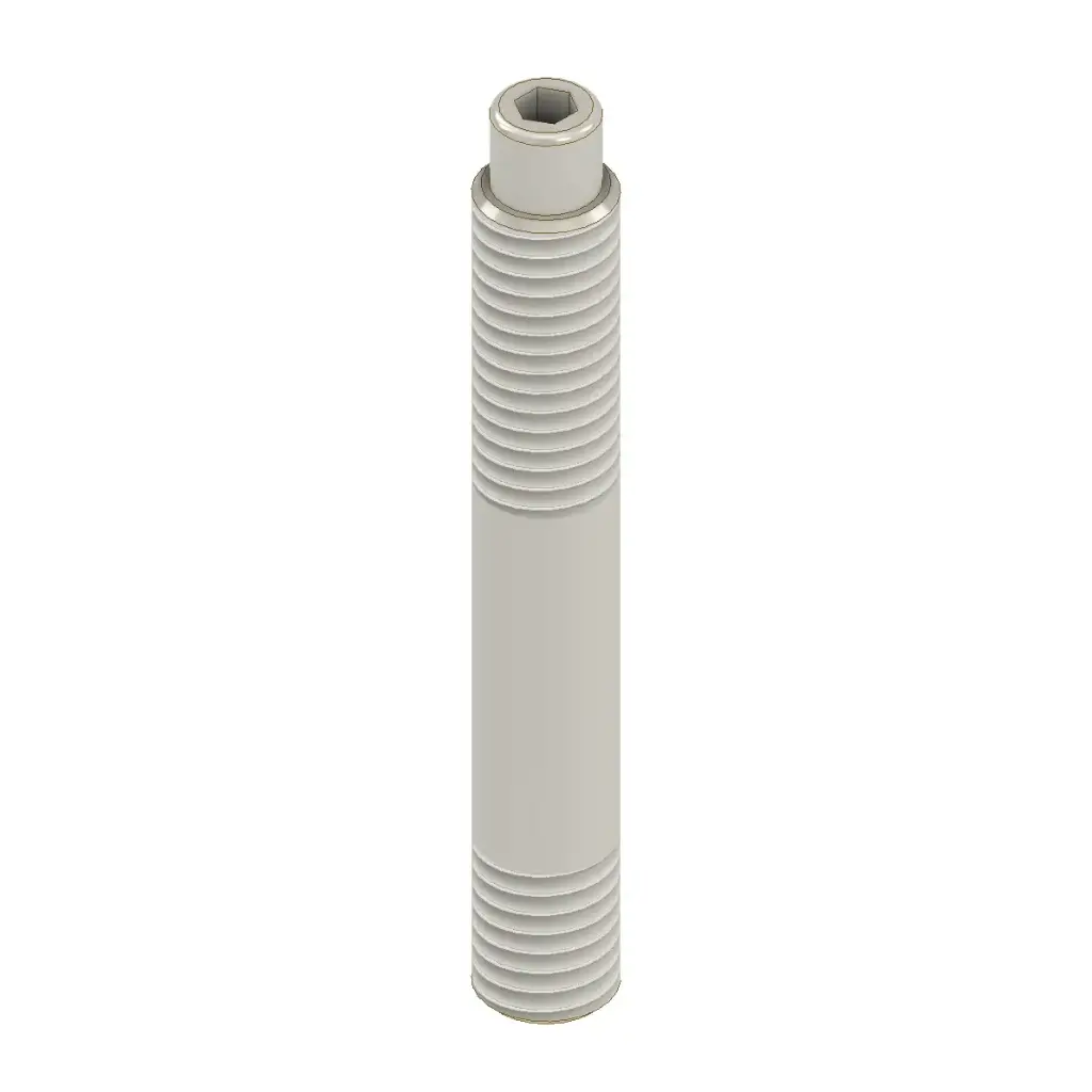 Titanium Stud Bolt | Nipple Head | Hex/Allen Key Drive | M8 * 1.25mm RH Thread | Grade 5 ISO Polished