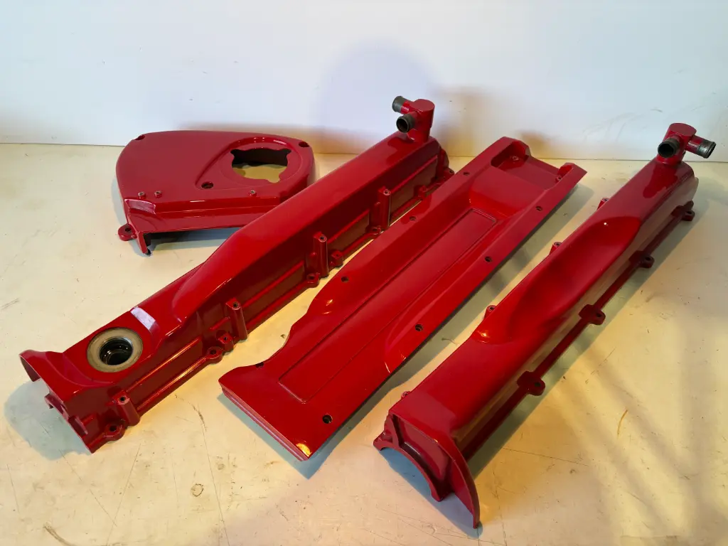 RB26 Cam Cover Set - Intake, Exhaust & Coil Covers, and Front Cam Gear Cover (2)