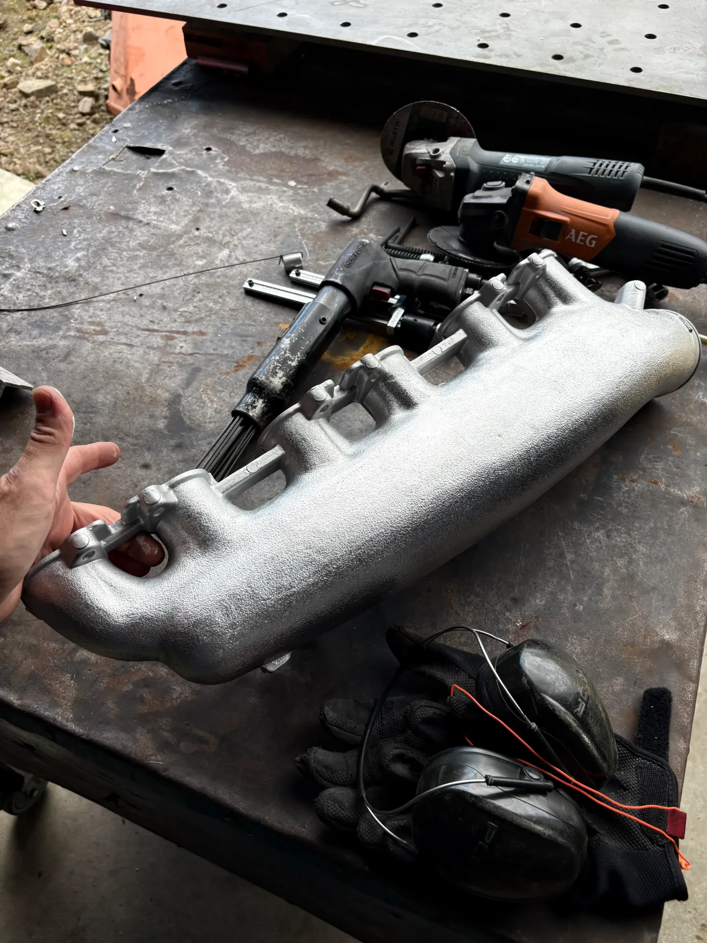 Nissan RB26 Intake Manifold Shave & Cast Finish Service