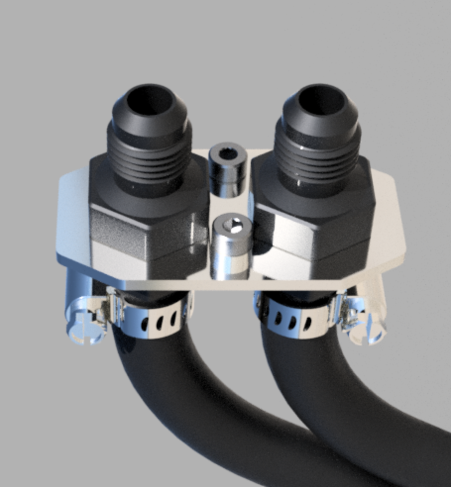 Fuel Hose to AN Fitting Conversion Bulkhead R32
